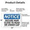 Signmission Secure Hair Close To Head Or Under Cap, 24 in W x Rectangle, Aluminum OS-2PACK-NS-A-1824-L-16548 - alternate 5